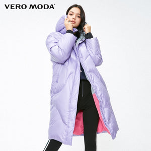 Vero Moda 2019 new hooded white duck down oversize padded long down jacket women | 318412512