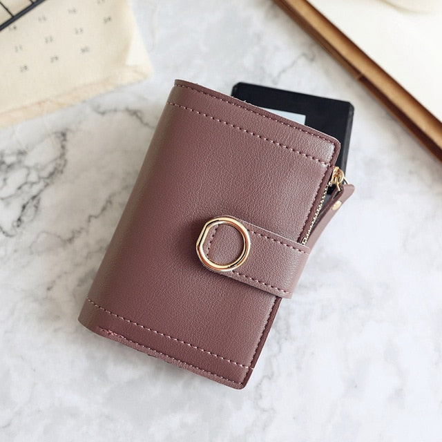 Women Wallets Small Fashion Leather Purse Women Ladies Card Bag For Women Clutch Women Female Purse Money Clip Wallet LSH637