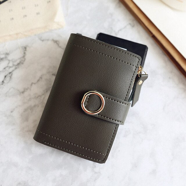 Women Wallets Small Fashion Leather Purse Women Ladies Card Bag For Women Clutch Women Female Purse Money Clip Wallet LSH637