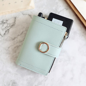 Women Wallets Small Fashion Leather Purse Women Ladies Card Bag For Women Clutch Women Female Purse Money Clip Wallet LSH637