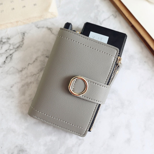 Women Wallets Small Fashion Brand Leather Purse Women Ladies Card Bag For Women 2019 Clutch Women Female Purse Money Clip Wallet