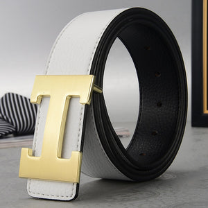 New Luxury Designer Belts Fashion Cowhide Belts Men High Quality Women Genuine Leather Women Belt Smooth Buckle Strap for Jeans