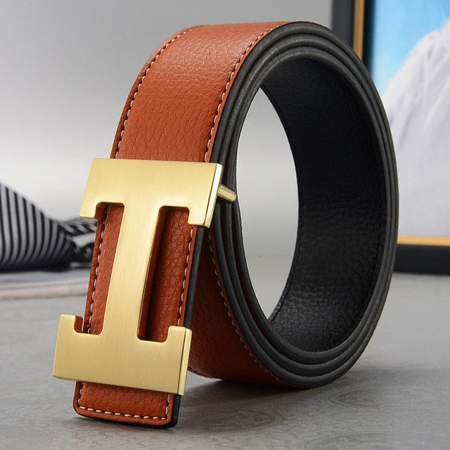 New Luxury Designer Belts Fashion Cowhide Belts Men High Quality Women Genuine Leather Women Belt Smooth Buckle Strap for Jeans