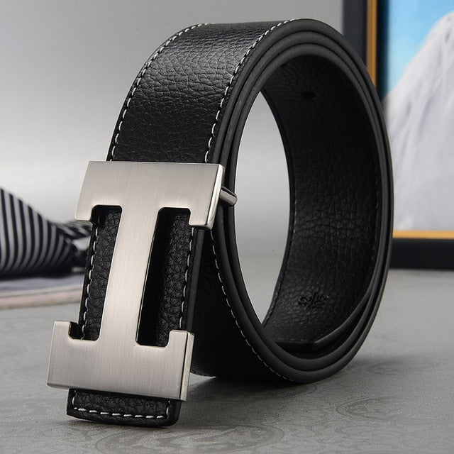 New Luxury Designer Belts Fashion Cowhide Belts Men High Quality Women Genuine Leather Women Belt Smooth Buckle Strap for Jeans