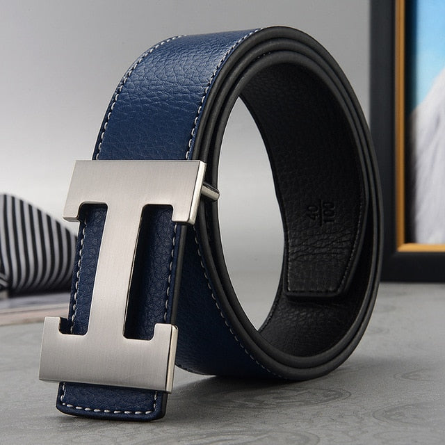 New Luxury Designer Belts Fashion Cowhide Belts Men High Quality Women Genuine Leather Women Belt Smooth Buckle Strap for Jeans