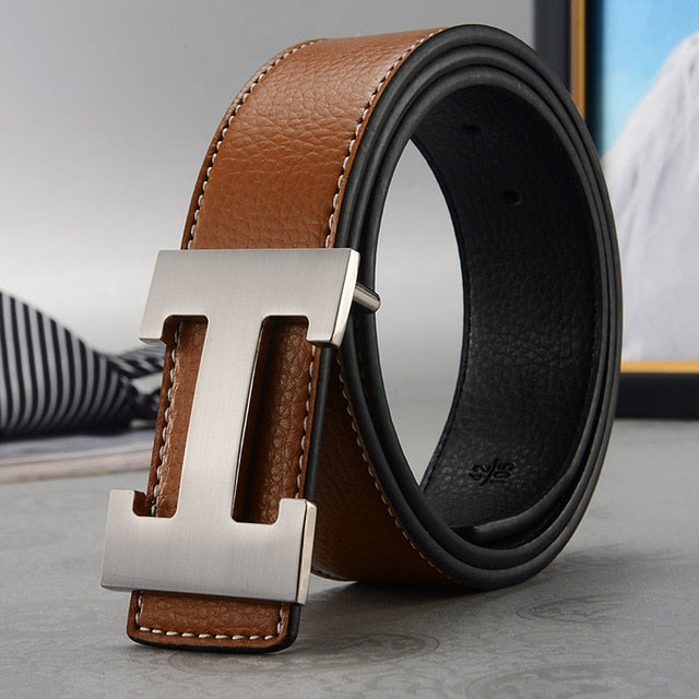 New Luxury Designer Belts Fashion Cowhide Belts Men High Quality Women Genuine Leather Women Belt Smooth Buckle Strap for Jeans