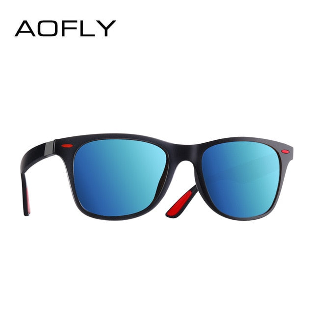 AOFLY NEW DESIGN Ultralight TR90 Polarized Sunglasses Men Women Driving Square Style Sun Glasses Male Goggle UV400 Gafas De Sol