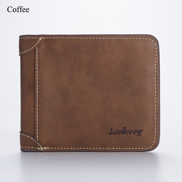 Mens Casual Wallets Leather Short Foldable Wallet Purse 17 Credit Cards Holder