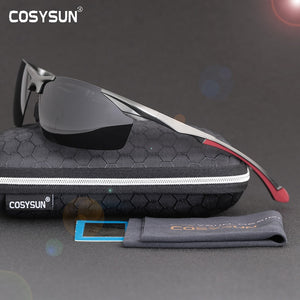 2019 Men Polarized Rimless Aluminum Sunglasses Man Driving glasses HD Polarized Sunglasses Male Goggle Sports Oculos de sol 8585