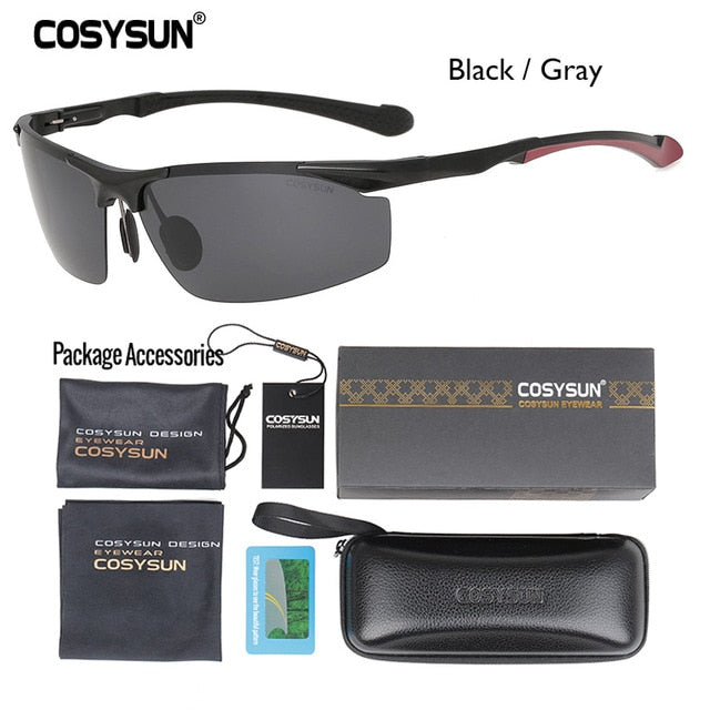 2019 Men Polarized Rimless Aluminum Sunglasses Man Driving glasses HD Polarized Sunglasses Male Goggle Sports Oculos de sol 8585