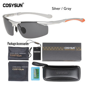 2019 Men Polarized Rimless Aluminum Sunglasses Man Driving glasses HD Polarized Sunglasses Male Goggle Sports Oculos de sol 8585