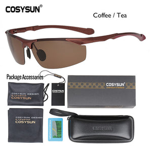 2019 Men Polarized Rimless Aluminum Sunglasses Man Driving glasses HD Polarized Sunglasses Male Goggle Sports Oculos de sol 8585